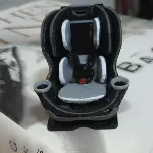 Baby Car Seat — 1:12 scale dollhouse miniature, nursery furniture, baby car seat prop by Miniatures 4 Life
